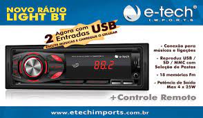 APARELHO  AUTO RADIO LIGHT BT